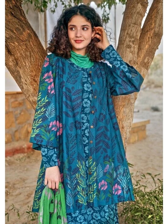 Gudrun Sjoden Tops - NWOT Gudrun Sjoden Woven Tahiti Tunic Top Organic Cotton Embroidered Floral L